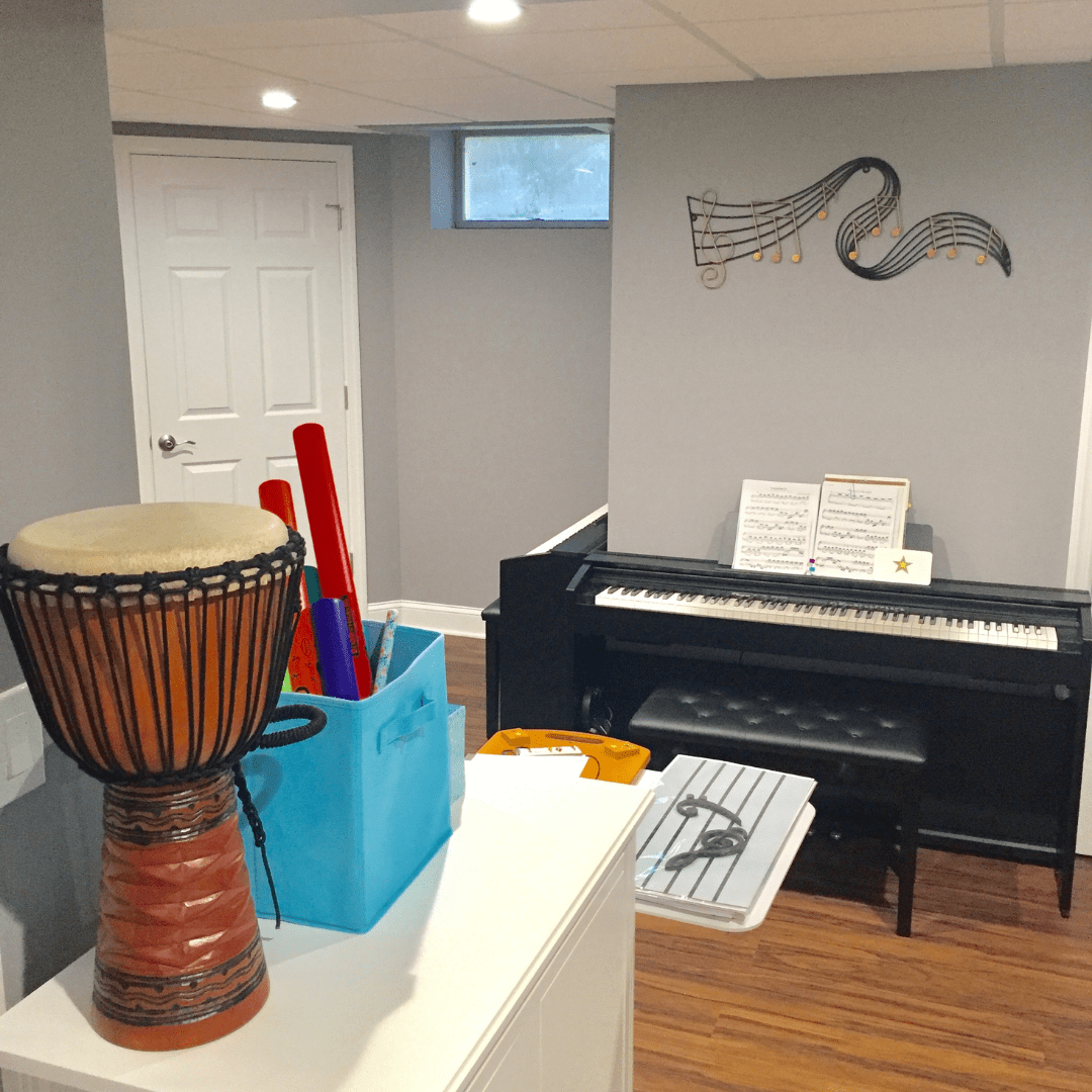 Piano lesson studio at Serenata Music Studio in Chester, NJ